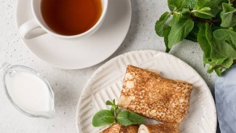 Блинчики с мясной начинкой