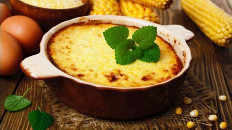 Запеканка из кукурузы с мясом