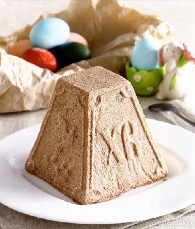 Творожная пасха в разрезе