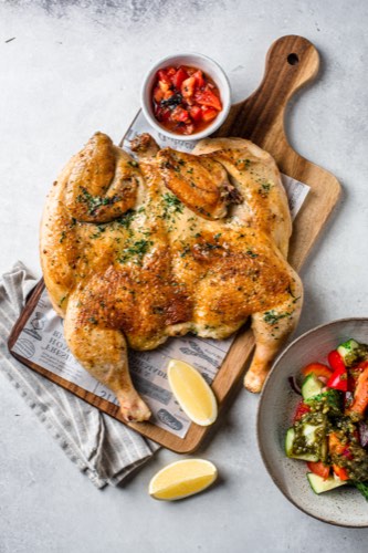 Цыплёнок тапака — золотистая корочка